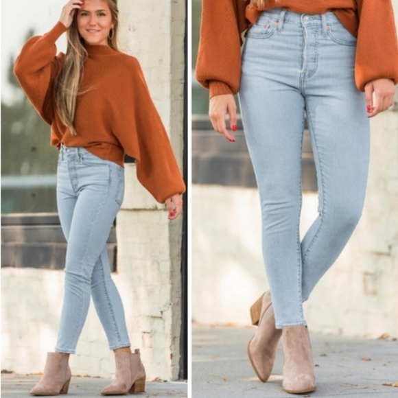 NWT Levi's Wedgie Skinny High Waist Jeans - Picture 6 of 6